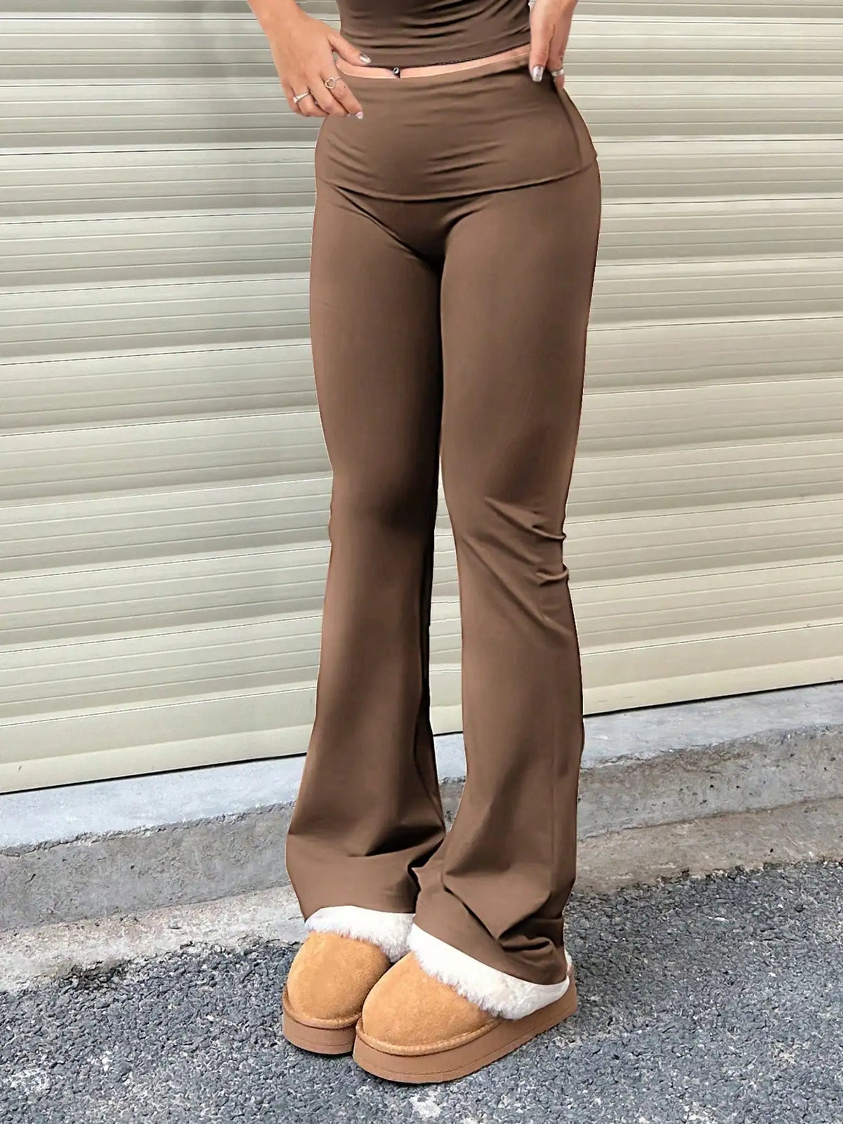 3pcs/Set Women's Yoga Pants - Elastic High-Waist Flare/Bootcut Leggings for Gym/Workout/Casual