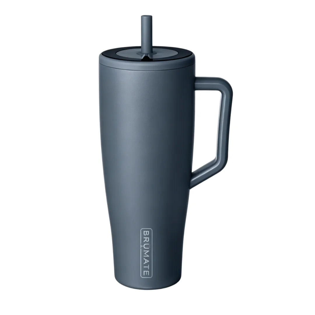 Brümate Era 40oz Tumbler with Handle and Straw Leakproof Insulated Stainless Steel Water Bottle Cup Holder Friendly Travel Mug Softsip