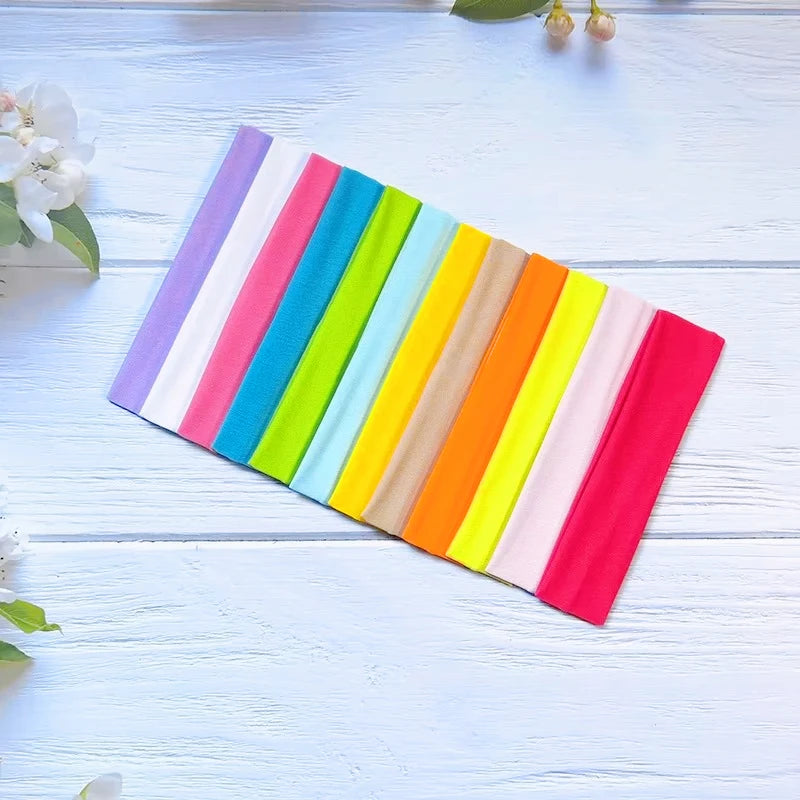 Elastic Hair Band Fashion Headbands Solid Color Knitted Sports Running Fitness Yoga Hair Bands Makeup Hair Accessories For Women