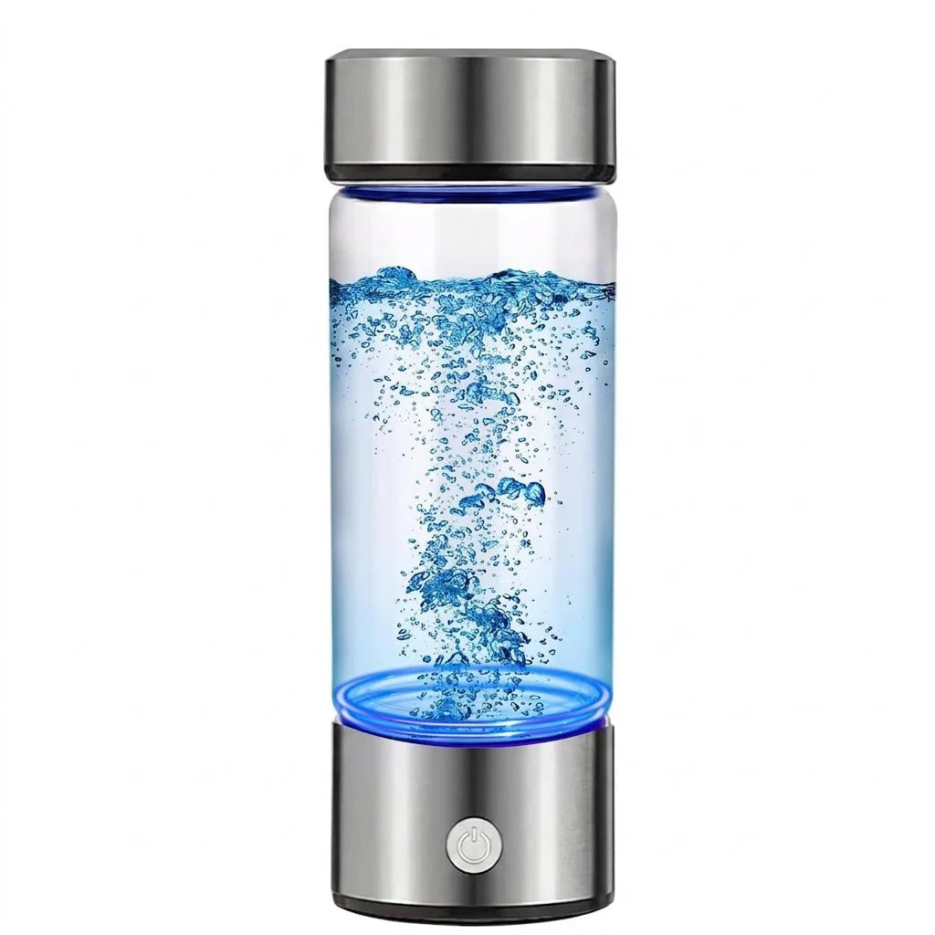 Portable 3 In 1 Hydrogen Water Bottles Generator SPE PEM Glass Ionizer Machine Rechargeable Anti Aging Healthy Purifier 1600 PPB