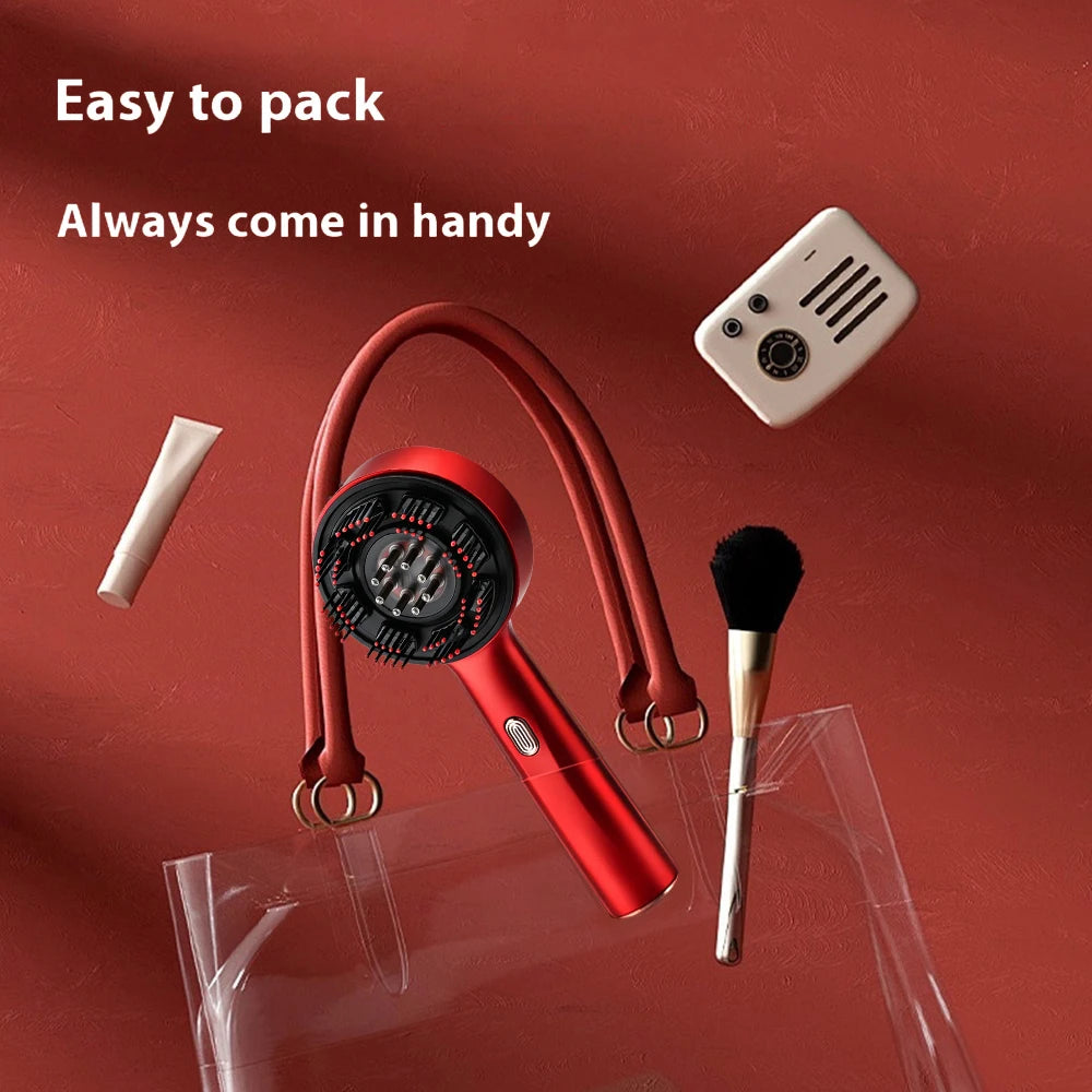 Modes Electric Massage Comb Portable Red Light Kneading Massage Hair Brush Hair Follicles On The Head Essence Oil Applicator